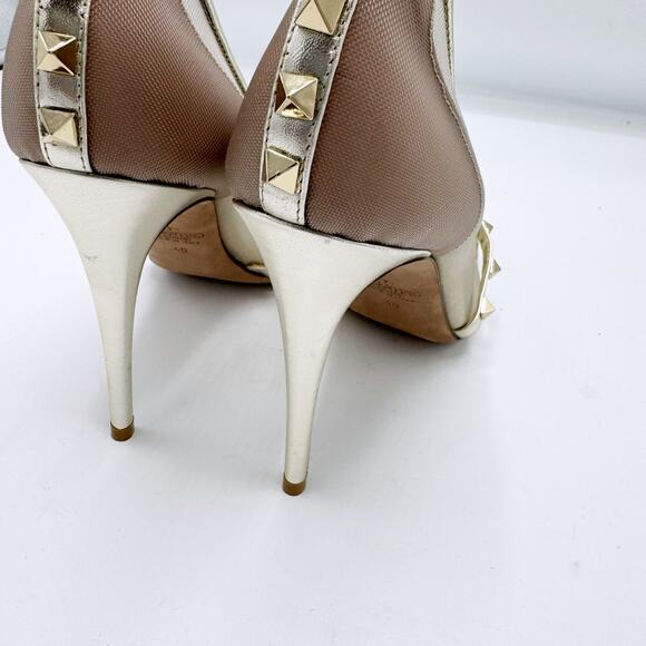 VALENTINO GARAVANI Rockstud Alcove Pump in Platinum (Size 40) - Picture 9 of 15